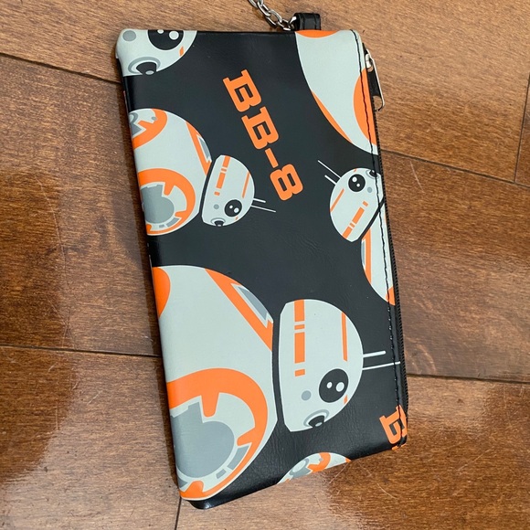 Star Wars BB-8 Robot Zippered Coin Purse Bag Case Droid Lucas Film Merch Kawaii - Picture 7 of 7